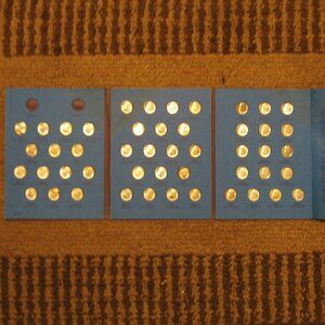 Complete set of 1946 - 1964 Roosevelt Silver Dimes all AU 55+ - 48 coins in all